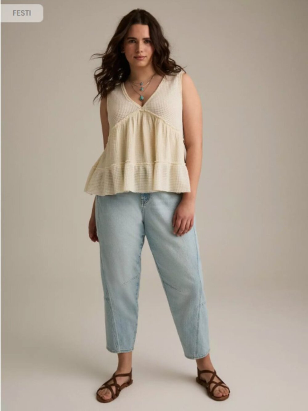 Festi High-Rise Barrel Jean